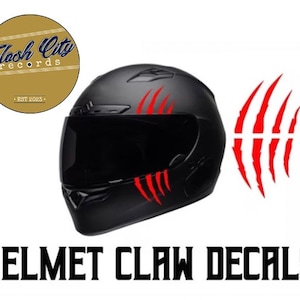 Motorcycle Helmet Claw Decals