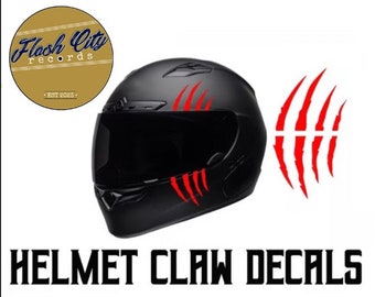 Krallen Aufkleber für Motorradhelm