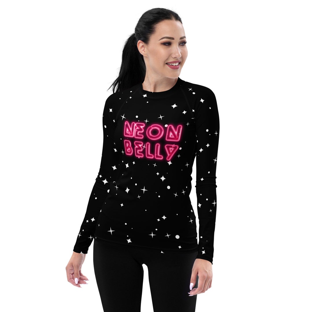 Neon Belly Women's BJJ MMA Jiu Jitsu Martial Arts Men's Rash Guard Rash ...