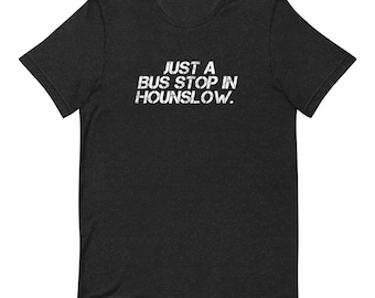 Fermata dell'autobus di Hounslow Brentford UK FC Soccer Premier Bees T-shirt unisex