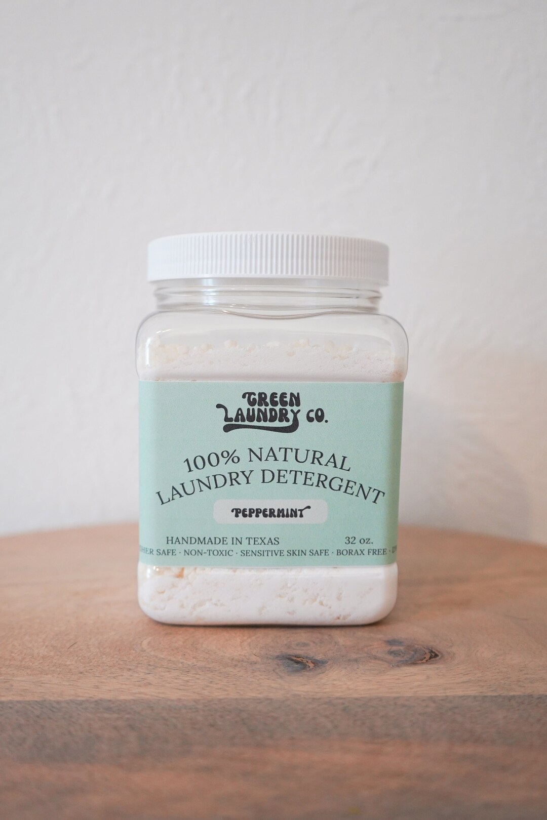 Peppermint Natural Laundry Detergent 100 Natural Toxic Free Etsy