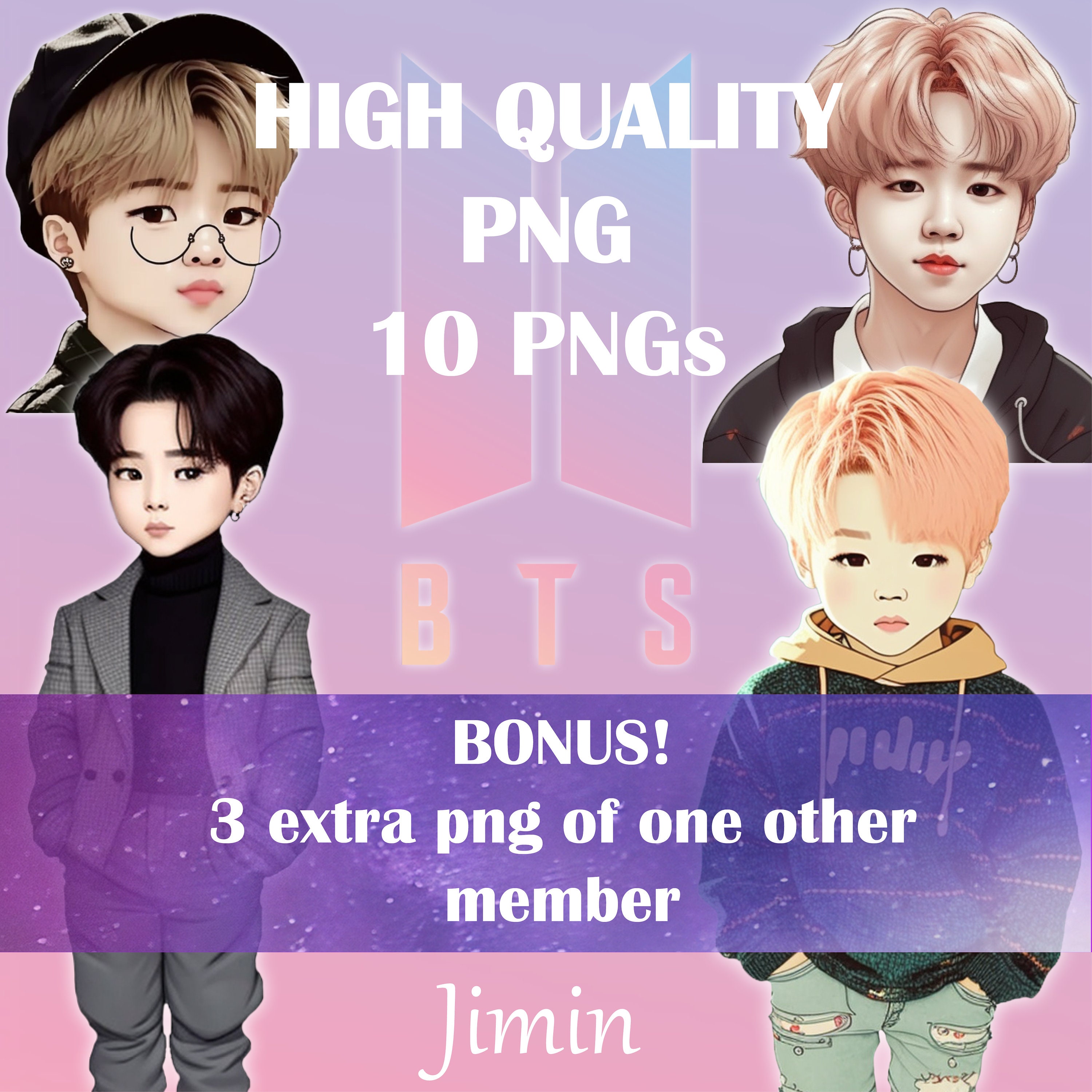 Print n Cut BTS Jimin Stickers,1 page printable Kpop,BTS Stickers-Instant  Download Party Supplies, Scrapbooking - DIY Labels,pink edition