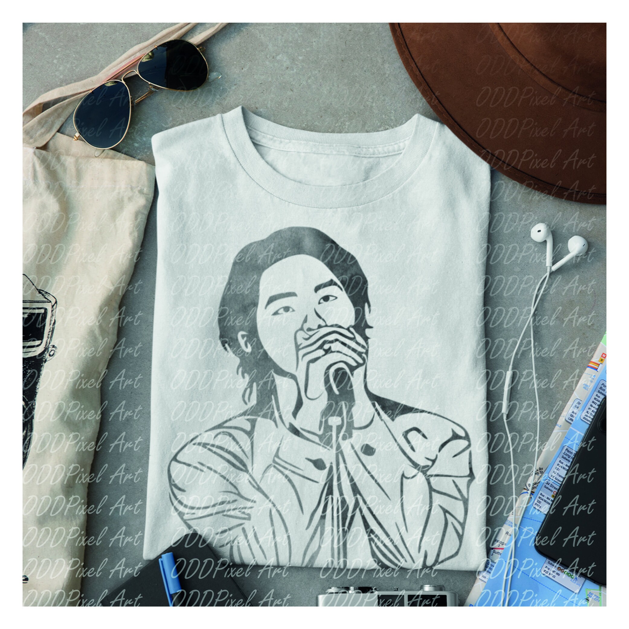 Suga (White Suit) Silhouette en carton Taille Mini