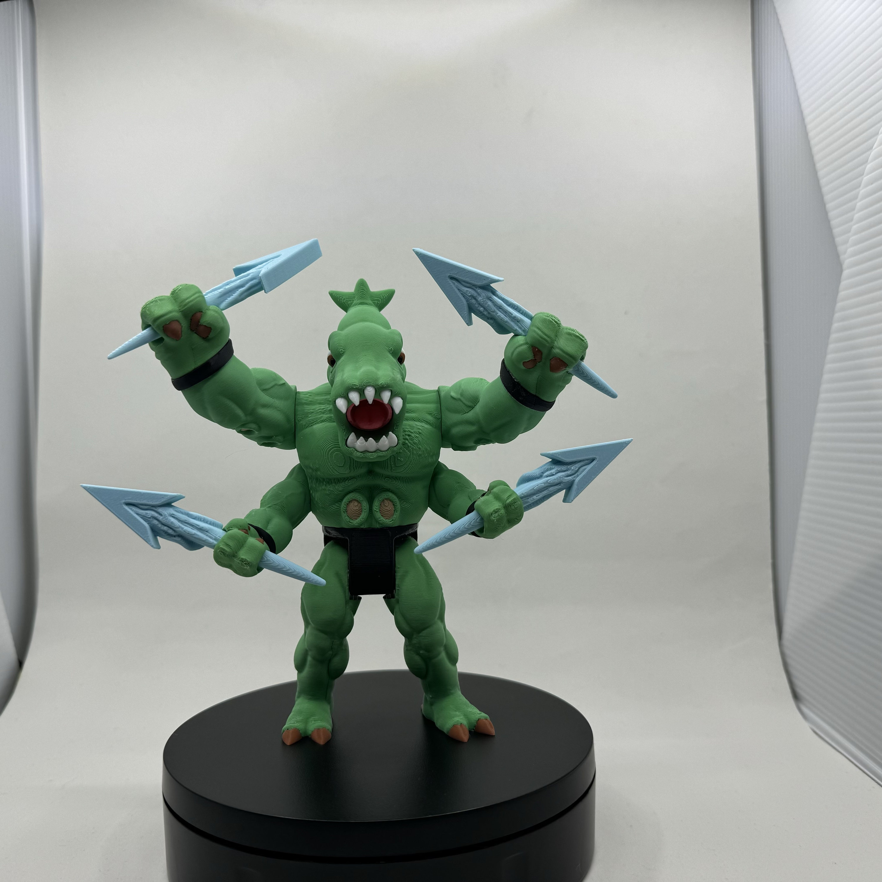 Full Color and Posable 3D Printed Street Sharks Killamari