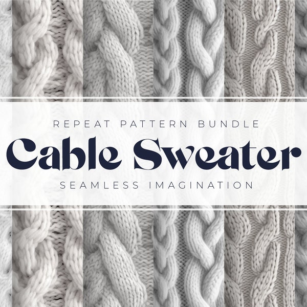 Cable Knitting - 6 Premium Seamless Patterns