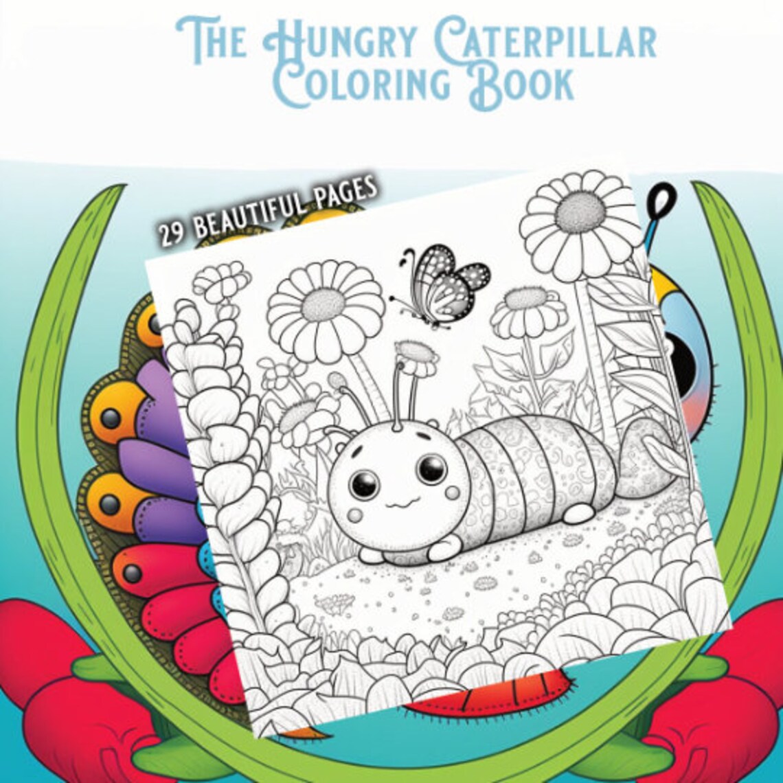 Printable Hungry Caterpillar Coloring Book PDF Format | A Colorful ...