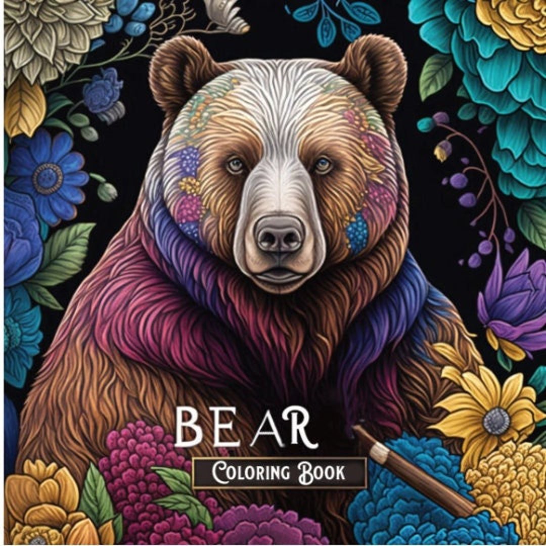 Printable Bears Coloring Book | Coloring Book | Instant Download Pdf