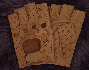 Summer Leather Cycling Gloves Breathable Leather Bike Gloves Cycling Gloves for Men Women Fingerless Biking Gloves Road Bike Gloves