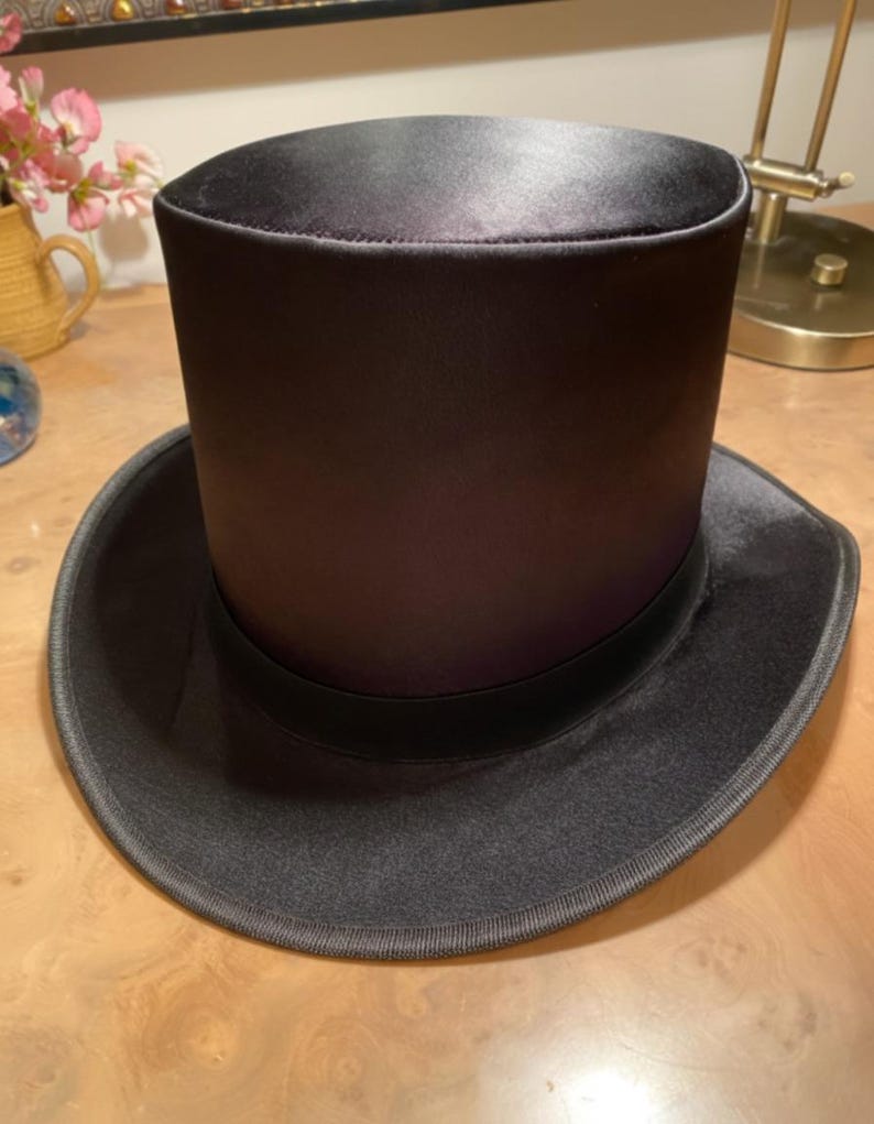 gothic victorian hat,steampunk top hat,western rodeo hat,american hat,skull top hat,custom top hat,vintage top hat,black top hat,ranch style hat,costume hat,top hat,black top hat,silk hat,gift for him