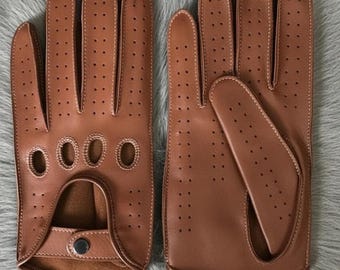 Women Driving Gloves Women's Classic Leather Driving Gloves Soft Genuine Leather Breathable Stylish Vintage Inspired Design