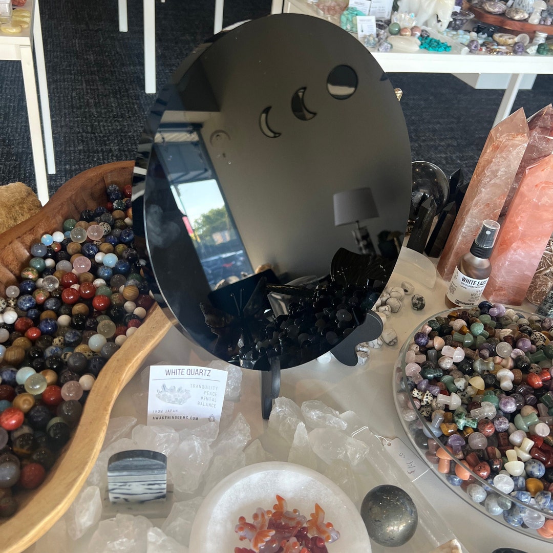 Obsidian SCRYING MAGIC MIRROR Etsy