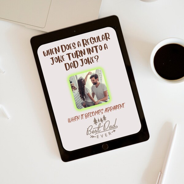 Funny Father's Day Card For New Dad | Funny Father's Day Card | Photo Card For Dad | Customizable Digital Card | Dad Joke Card For New Dad