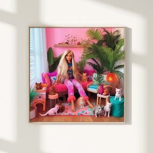 Crazy cat deals lady barbie doll