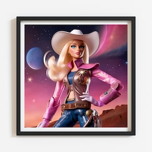 Space Cowgirl Print Space Cowgirl Party Instant Download Space Cowgirl