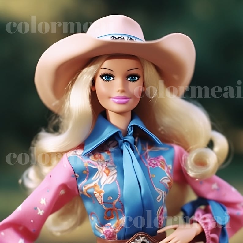 Cowgirl Digital Art for Western Style Home Decor Boho Wall Art Etsy