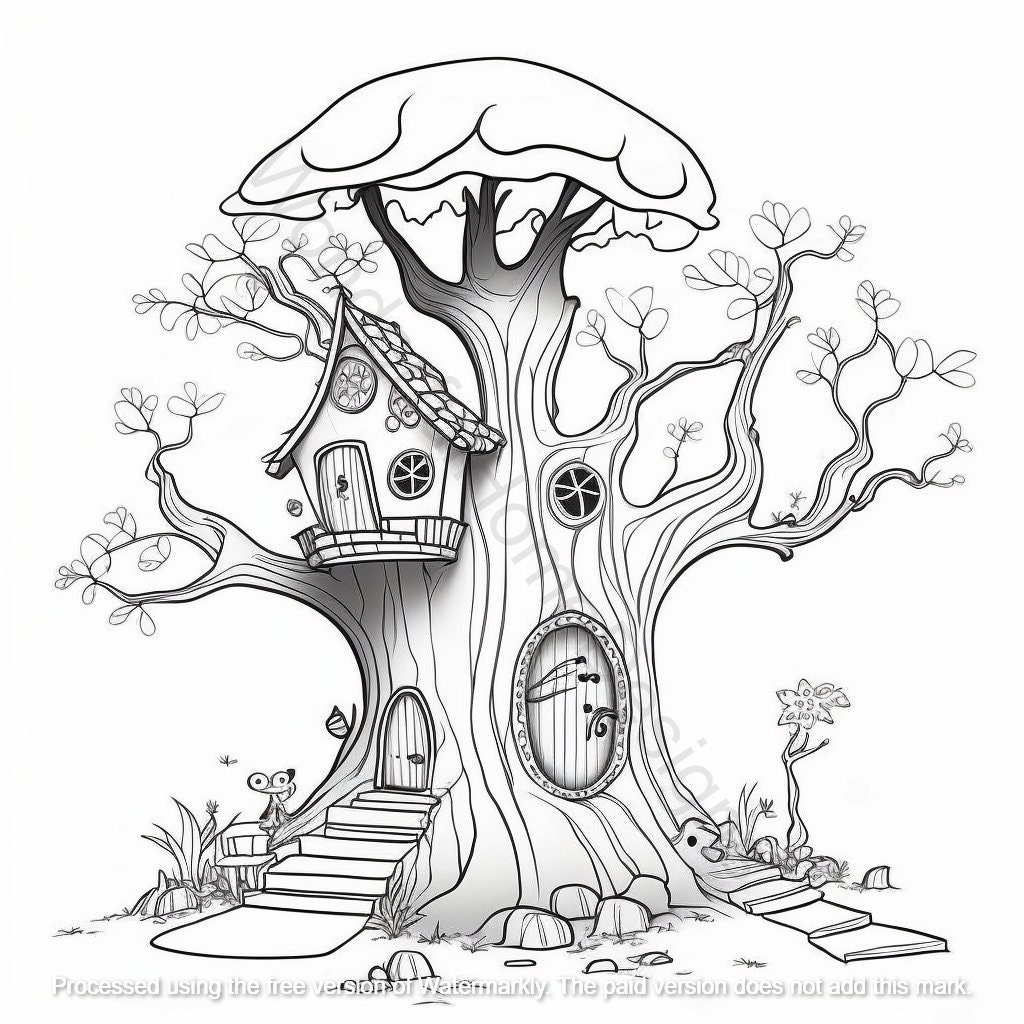 Printable Fantasy Fairy Homes Digital Table Etsy