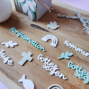 Conjunto de decoración impresa en 3D para comunión, confirmación y bautismo | STL y 3MF | Incluye licencia comercial