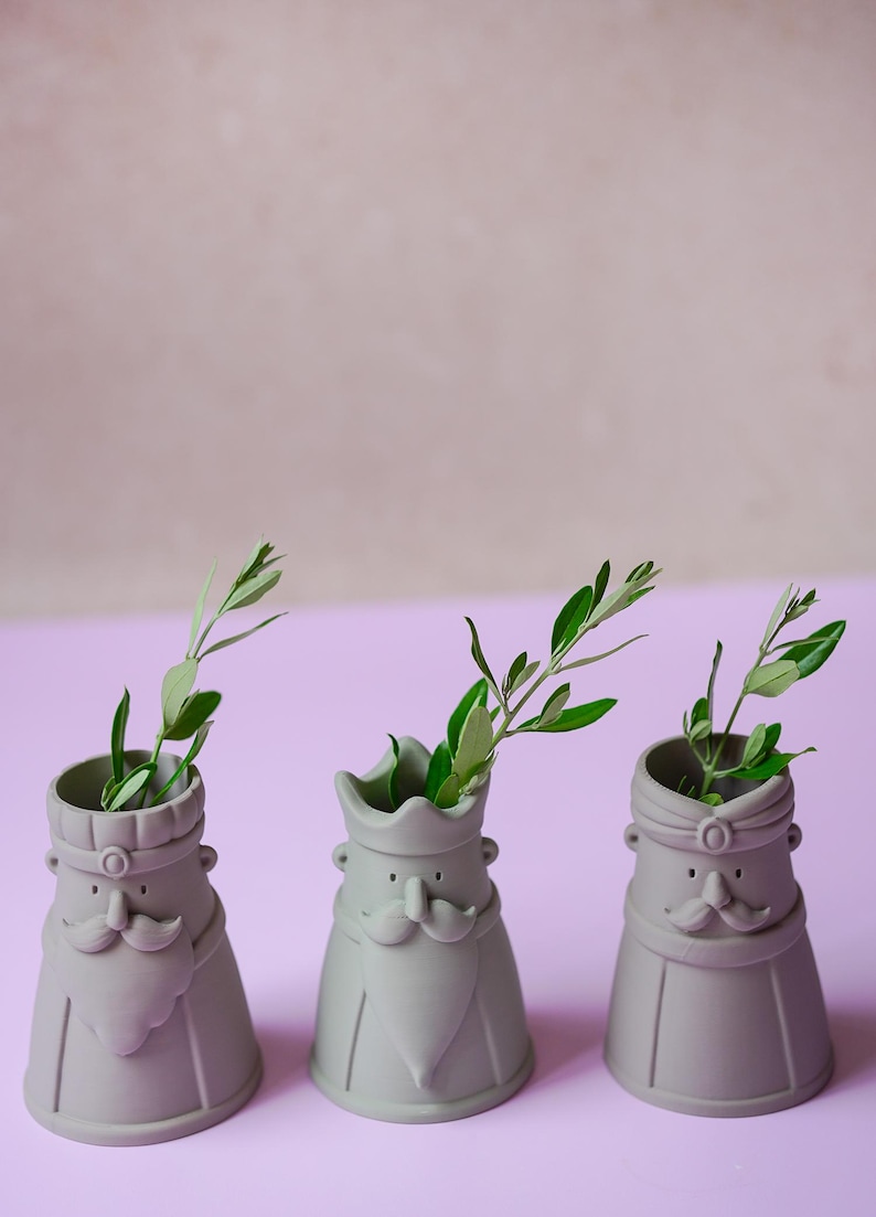 Vases des Rois mages – Décoration de Noël minimaliste (fichiers STL et 3MF pour impression 3D) – Idée cadeau pour un calendrier de l'Avent. image 9