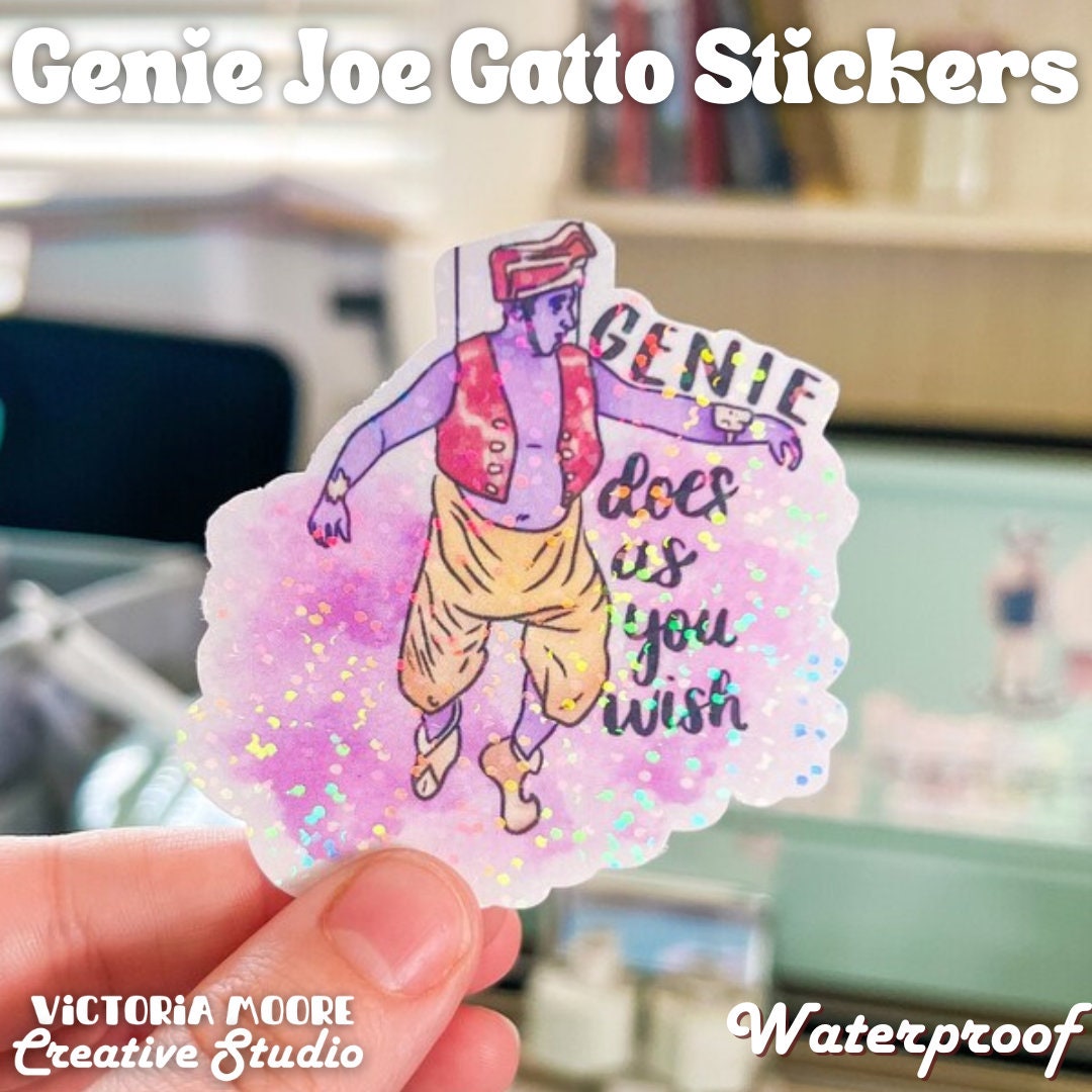 Genie Does as You Wish Joe Gatto Stickers Funny Waterproof Vinyl ...
