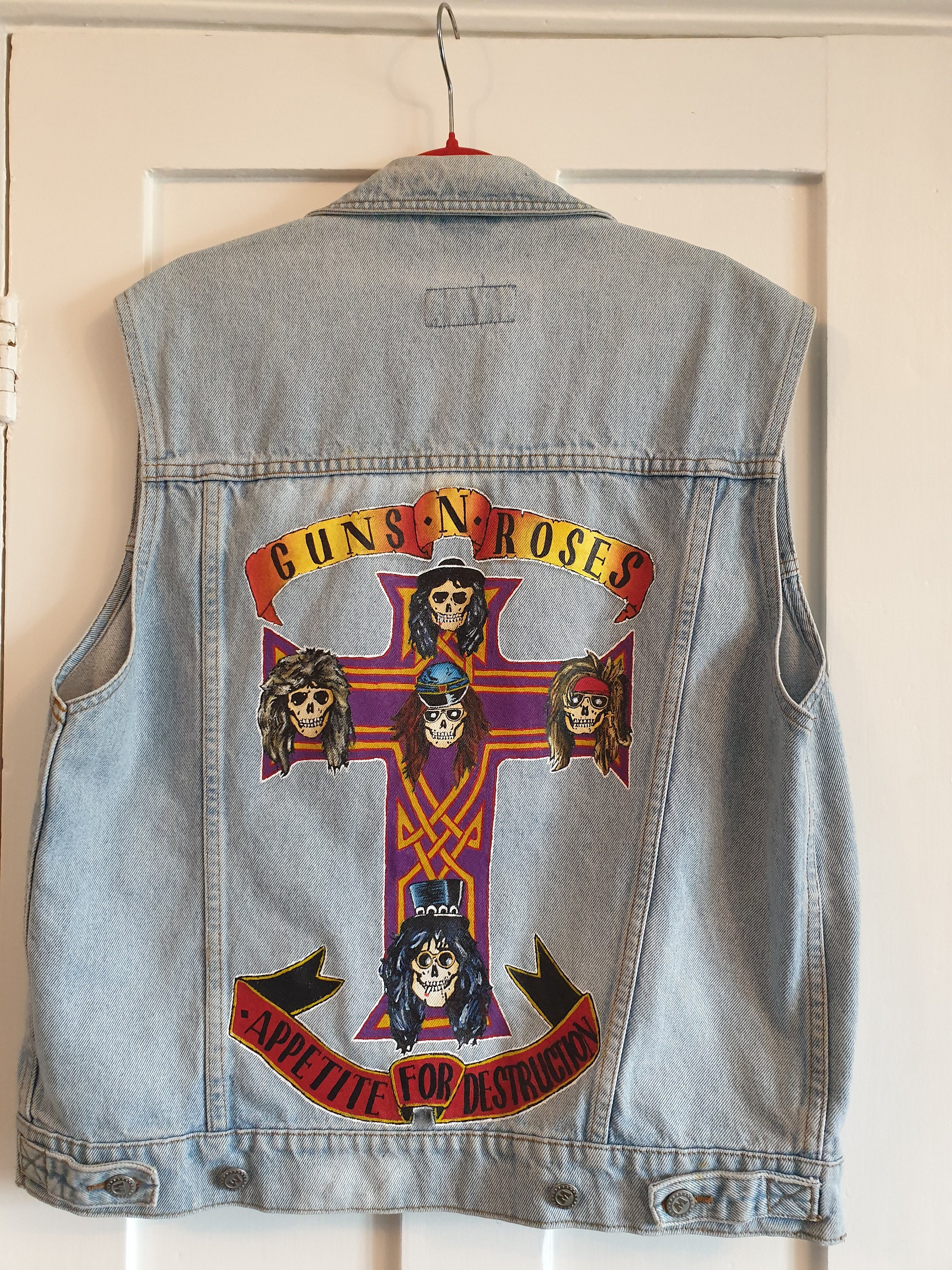 Guns n roses jean jacket best sale