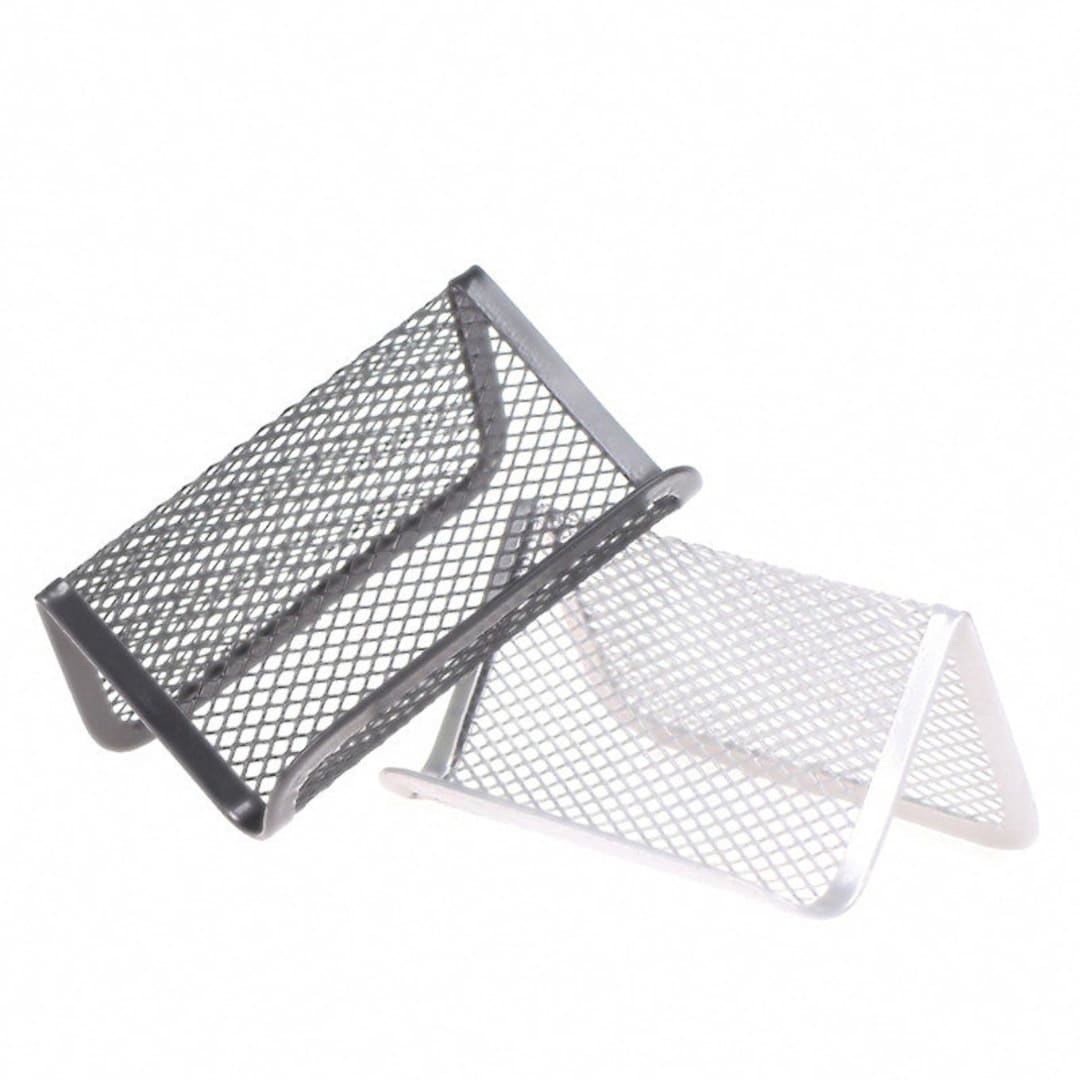 Desk Organizer Metal Card Display Stand Metal Card Holder Etsy