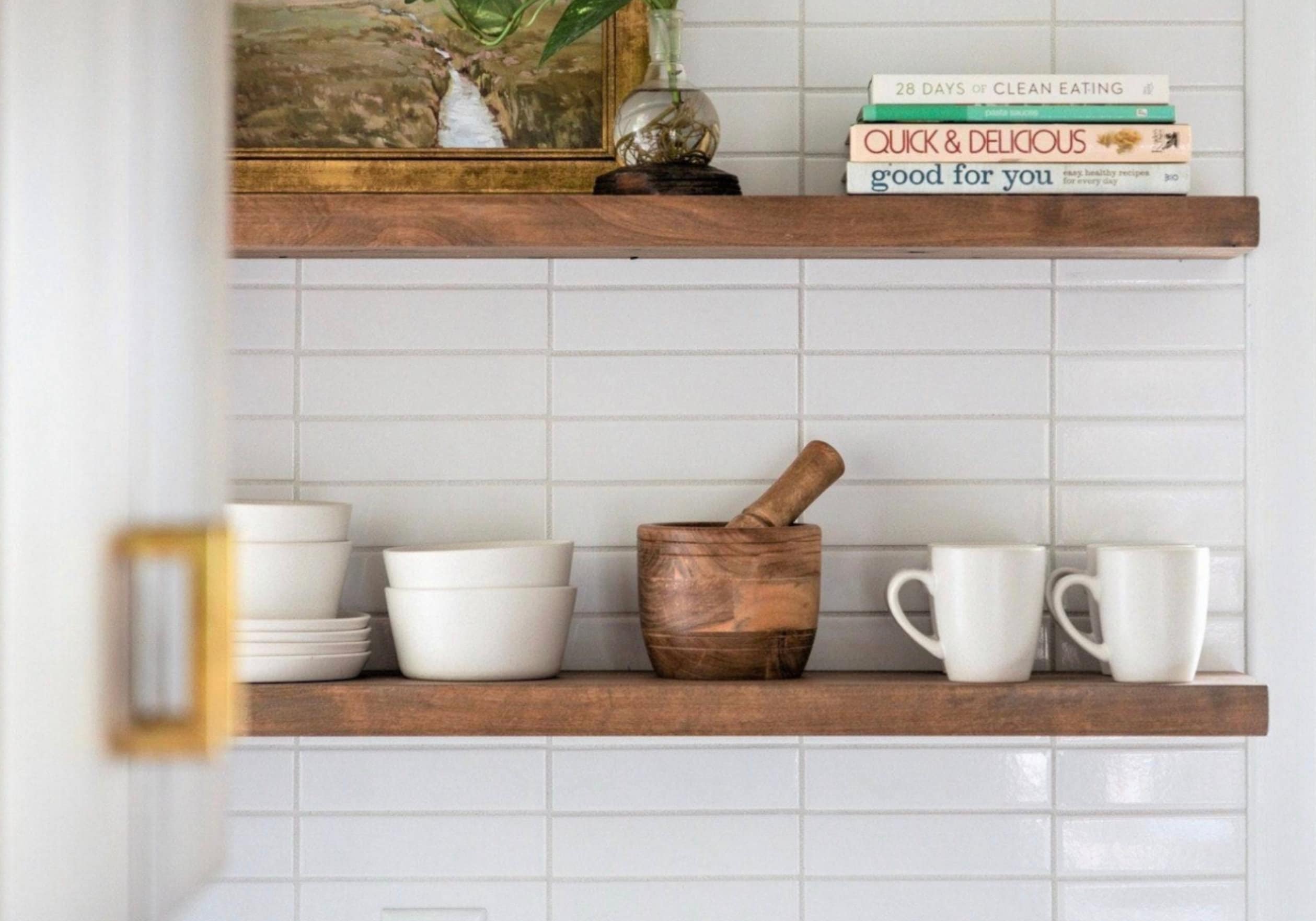 CUSTOM MADE, Rough Sawn Edge, Solid Wood Shelving. MORE Shelf Styles ...