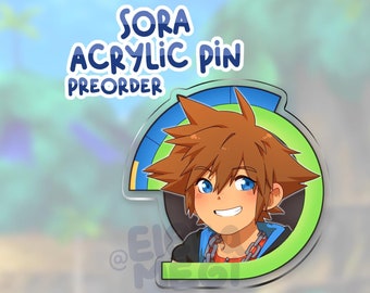 Sora acrylic Pin - Kingdom Hearts