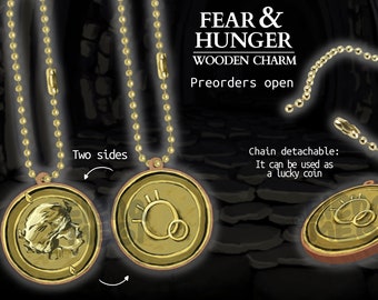 Fear and hunger lucky coin charm PREORDER