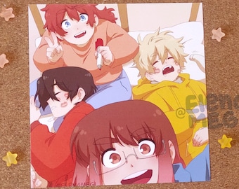 A5 PRINT - OC Sotted gang (from the webtoon spotted )