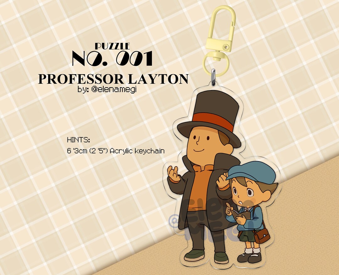 Professor Layton Acrylic Keychain - Etsy