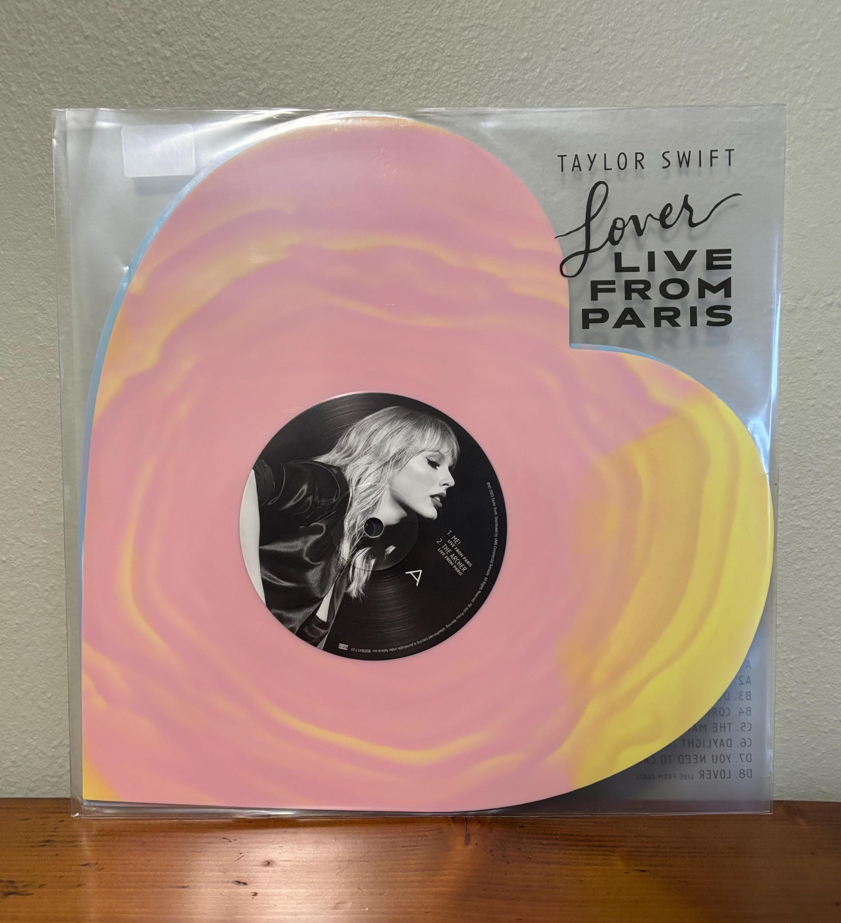 Taylor Lover Live From Paris ハート型レコード Taylor Swift lover