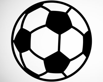 Soccer Ball Clipart - SVG, PNG, JPG - Transparent Background - Digital Download for Crafts, Scrapbooking, Web Design