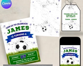 Voetbaluitnodiging bewerkbare verjaardagskaart direct downloaden bewerkbare voetbaluitnodigingssjabloon jongen verjaardagsfeestje uitnodigen voetbalfeestuitnodiging