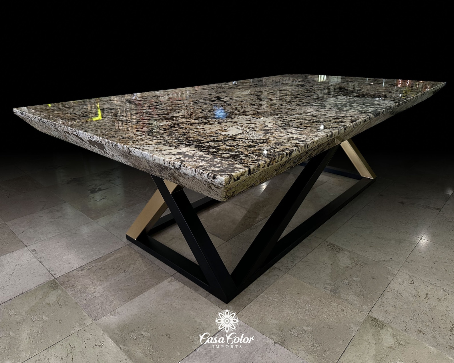 Exotic Brazilian Patagonia Quartzite Dining Table: Seats 14 - Etsy