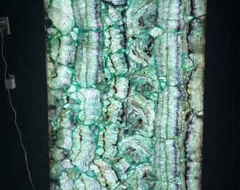 Largest Backlit LED Crystal Fluorite Pannel 71" x 39"