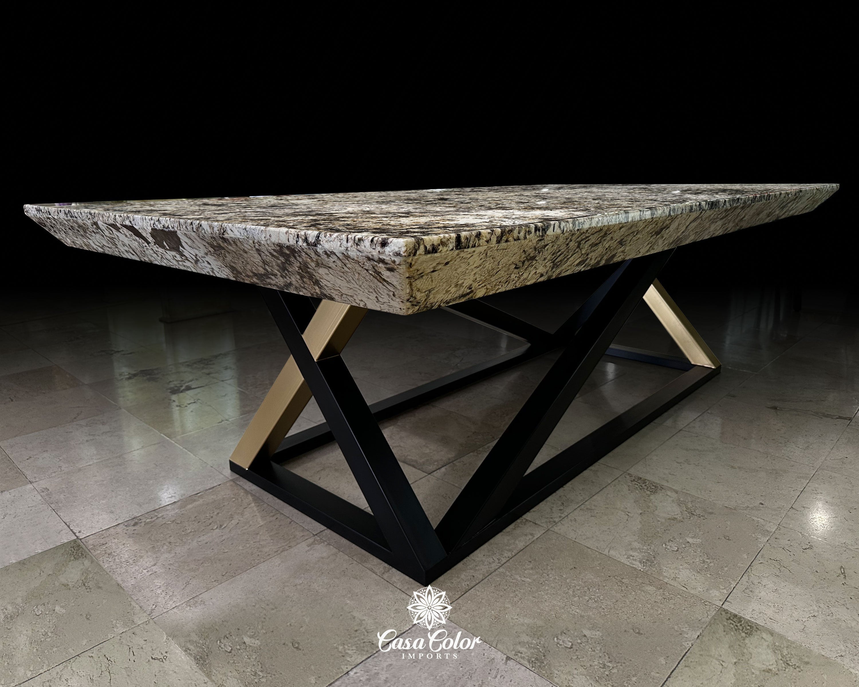 Exotic Brazilian Patagonia Quartzite Dining Table: Seats 14 - Etsy