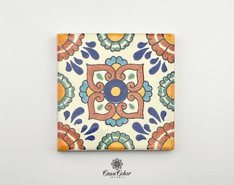 25 Decorative Talavera Tile, Colorful Style 4X4