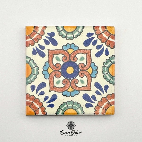 25 Decorative Talavera Tile, Colorful Style 4X4