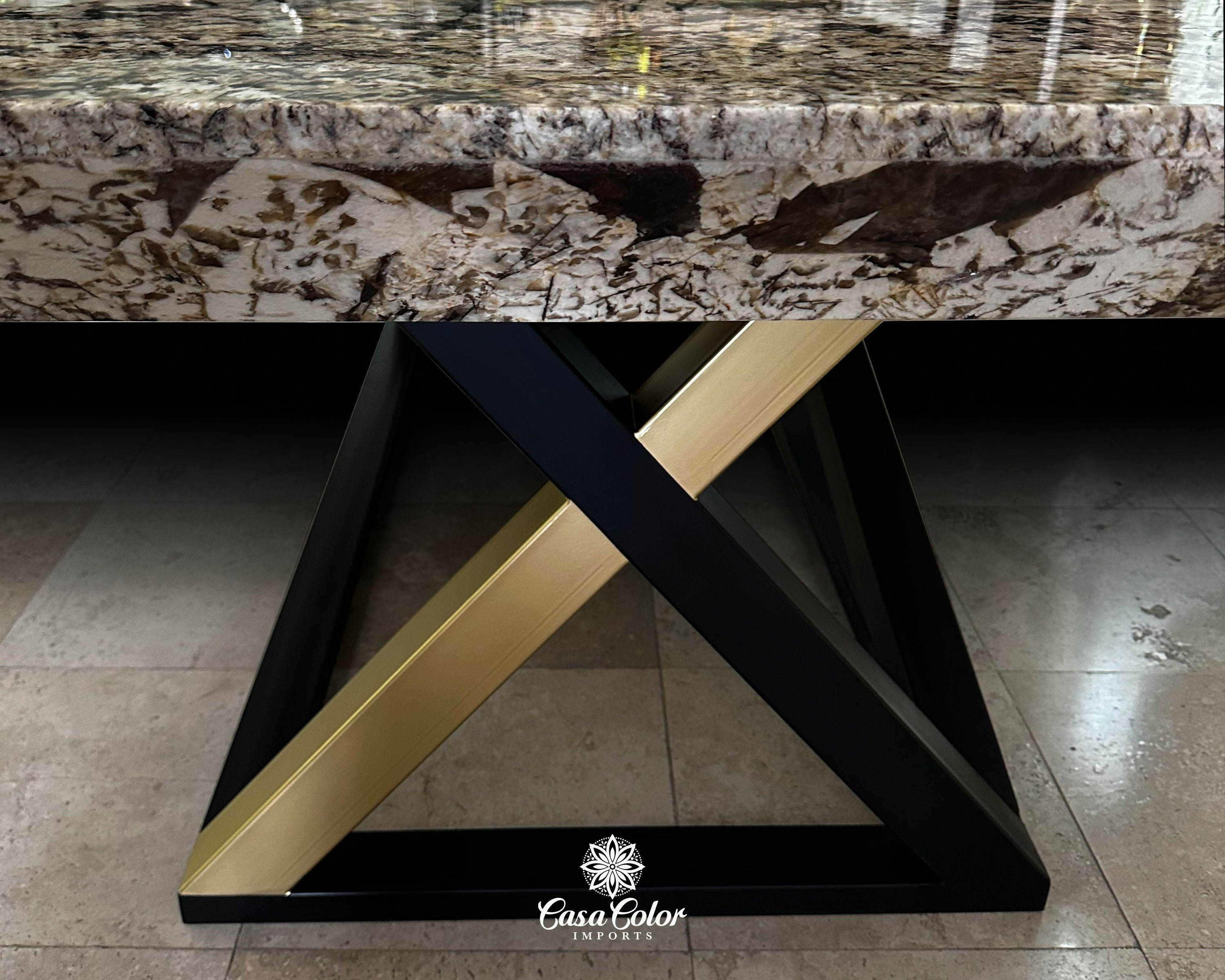 Exotic Brazilian Patagonia Quartzite Dining Table: Seats 14 - Etsy