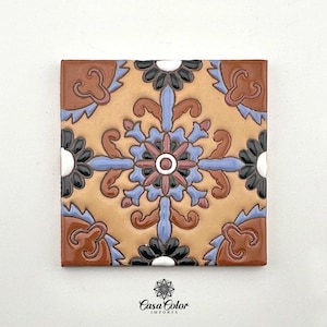 25 Decorative Talavera Tile, Moroccan Style 4X4.