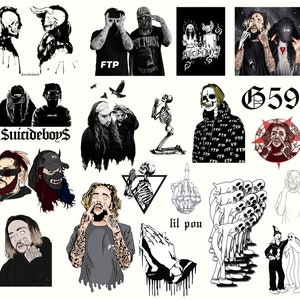 Paquete Suicide Boys / Suicide Boys png / SB archivos para cricut / clipart / descarga instantánea de archivos digitales (la lista se ha actualizado recientemente)