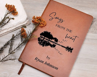 Personalisiertes Lyrisches Tagebuch, Benutzerdefiniertes Songwriter Notizbuch, Musiker Song Tagebuch Lyrischer Schriftsteller, Musik Notizbuch Songschreiber Journal Gitarrenliebhaber