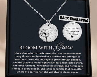 Grit-ketting, krijgercadeau, inspirerende cadeaus voor overlever van kanker, krachtsieraden, aanmoedigingscadeaus nuchterheid, cadeau scheiden scheiden