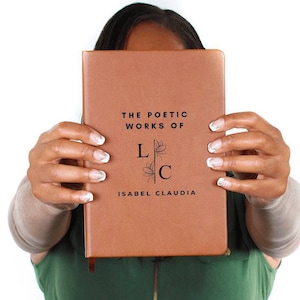 Journal de poésie personnalisé, livre de poésie personnalisé, carnet de notes personnalisé pour poète, cadeau de poésie pour journal d'écriture de chansons pour journal d'écrivain, journal d'auteur
