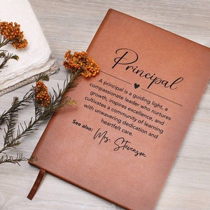 Personalized Principal Journal, Principal Definition Gift, Principal Gift, Principal Appreciation Gift, Teacher Thank You Gift for leader