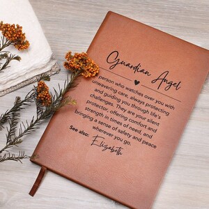 Personalized Guardian Angel Gift, Grief journal, Bereavement gift, Sympathy gift, Remembrance gift, Loss of Grandmother father mom Friend