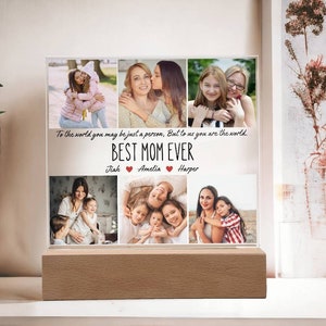 Personalized Mom Plaque, Mom gift from Daughter, Mothers day Gift for mom birthday gift, Mother and daughter gifts Custom picture frame gift
