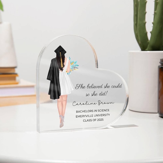 Personalized Graduation Gift, College Graduation Plaque, Masters