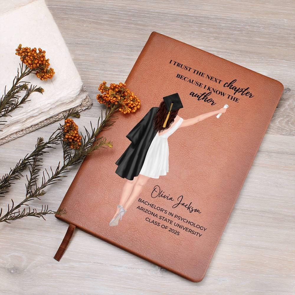 Graduation Gift for daughter Personalized journal, Grad Gifts for Her, High school, College Masters degree, Best friend Gift Diary keepsake