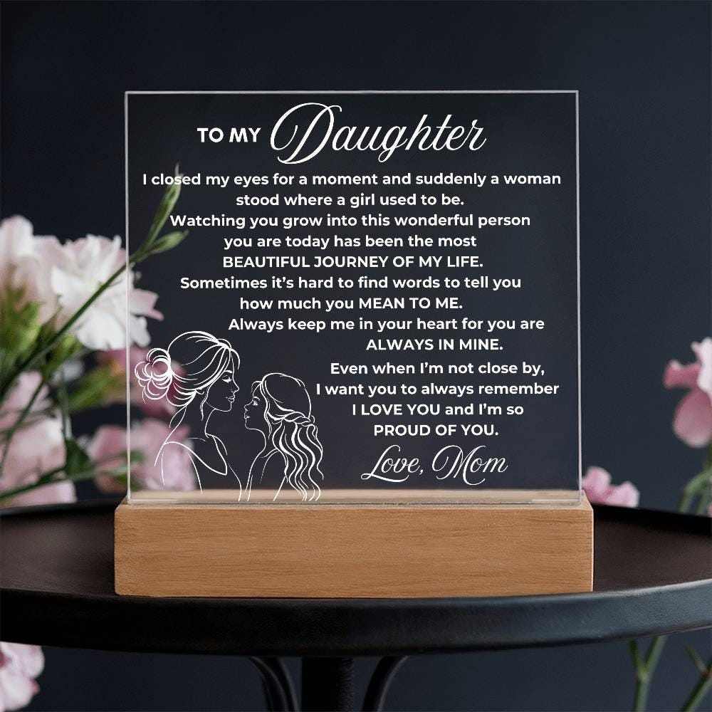 Personalized Daughter Gift from Mom, To my Daughter Graduation Gift, Birthday gift for Daughter from Mom Christmas Mothers Day gifts for her